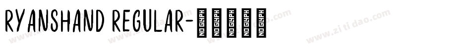 RyansHand Regular字体转换